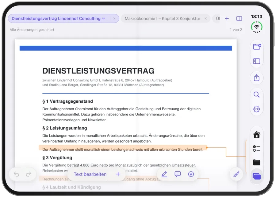 The selection with several files checked and the action bar at the bottom.