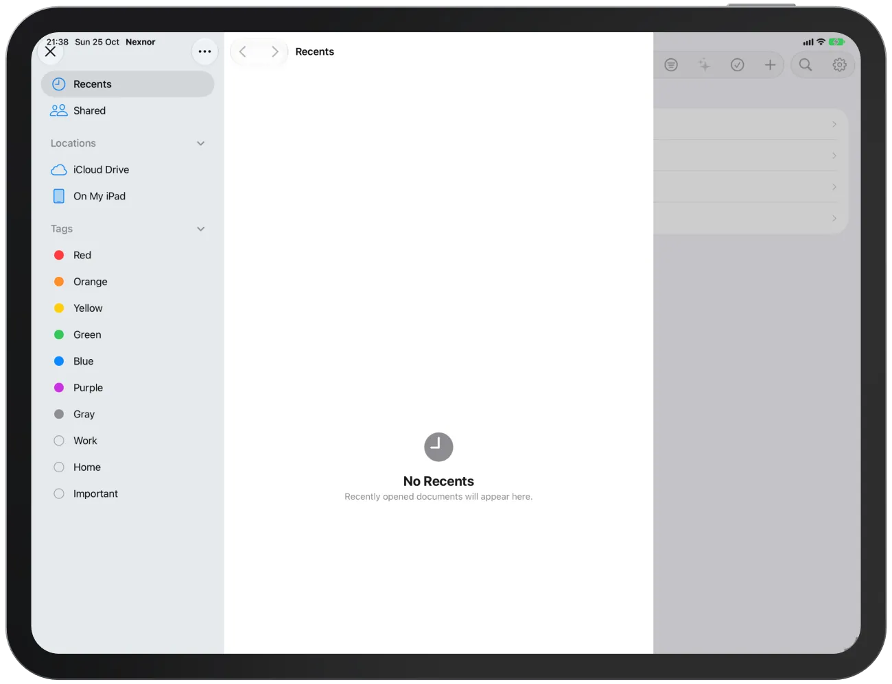 The file picker for importing a PDF.